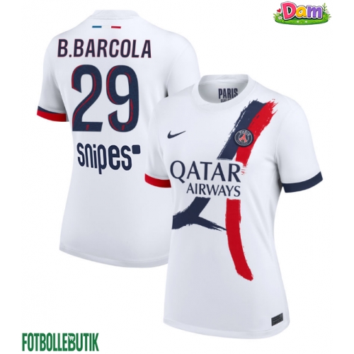 Paris Saint-Germain Bradley Barcola #29 Bortatröja Kvinnor 2025-26 Kortärmad